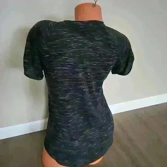 Follow Your Dreams Women's Gray Hi Low Marled SS Tee Shirt Size Small - Picture 5 of 7